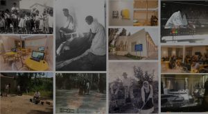 בית שיח נשים קולאז/ אווירה מתמונות ישנות של חלוצות ברחבי העיר פתח תקווה ותמונות הבית כפי שהוא היום