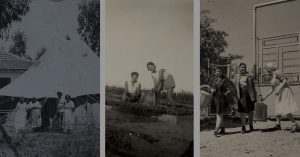בית שיח נשים קולאז/ אווירה מתמונות ישנות של חלוצות ברחבי העיר פתח תקווה